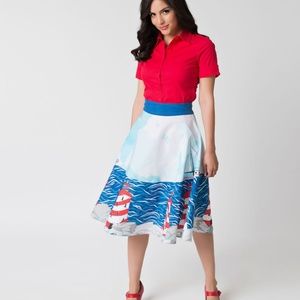 NEW - Unique Vintage Brand- "Hoover" Swing Skirt